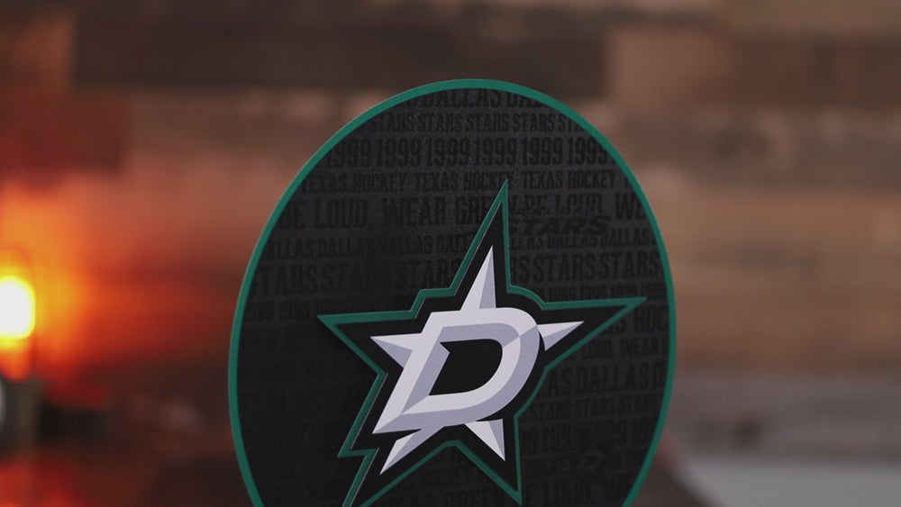 Dallas Stars CRAFT SERIES 3D Embossed Metal Wall Art