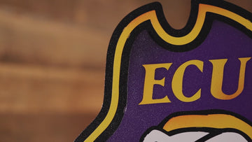 East Carolina ECU "PIRATE" 3D Vintage Metal Wall Art