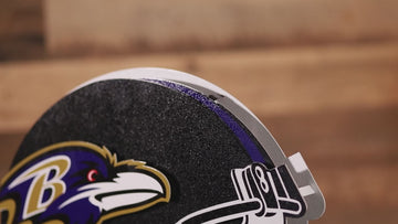 Baltimore Ravens BLITZ Collection - 8 Layer Helmet 3D Vintage Metal Wall Art