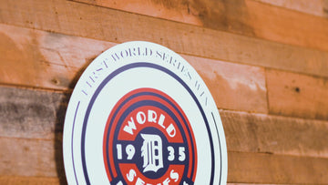 VARSITY Collection- SINGLE Layer 1935 World Series Detroit Tigers Metal Wall Art