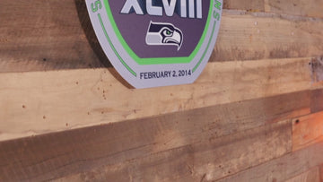 VARSITY Collection- Single Layer Seattle Seahawks Super Bowl XLVIII Metal Wall Art
