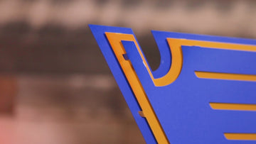 St Louis Blues 3D Vintage Metal Wall Art