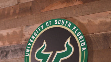 VARSITY Collection- SINGLE Layer South Florida Bulls Metal Wall Art