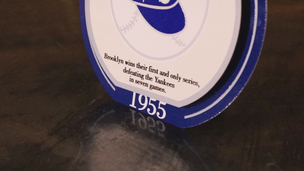 Brooklyn Dodgers 1955 World Series "Double Play" On the Shelf or on the Wall Art