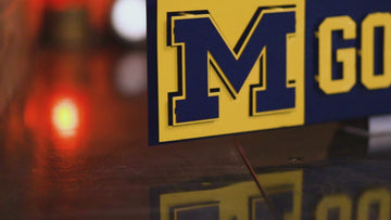 Michigan "GO BLUE!" 3D Metal Wall Art