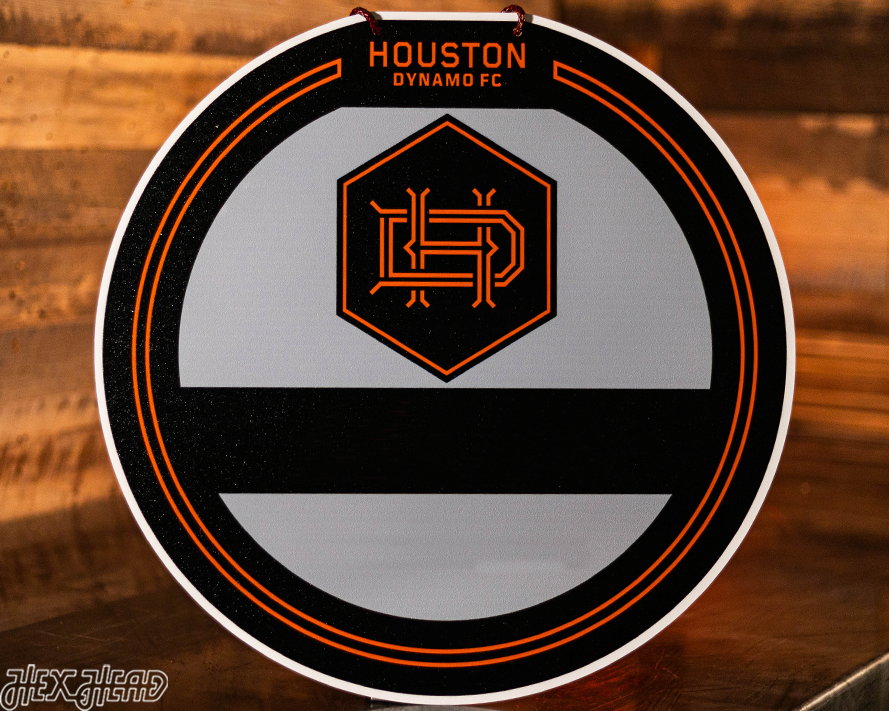 Houston Dynamo Personalized Monogram Metal Art