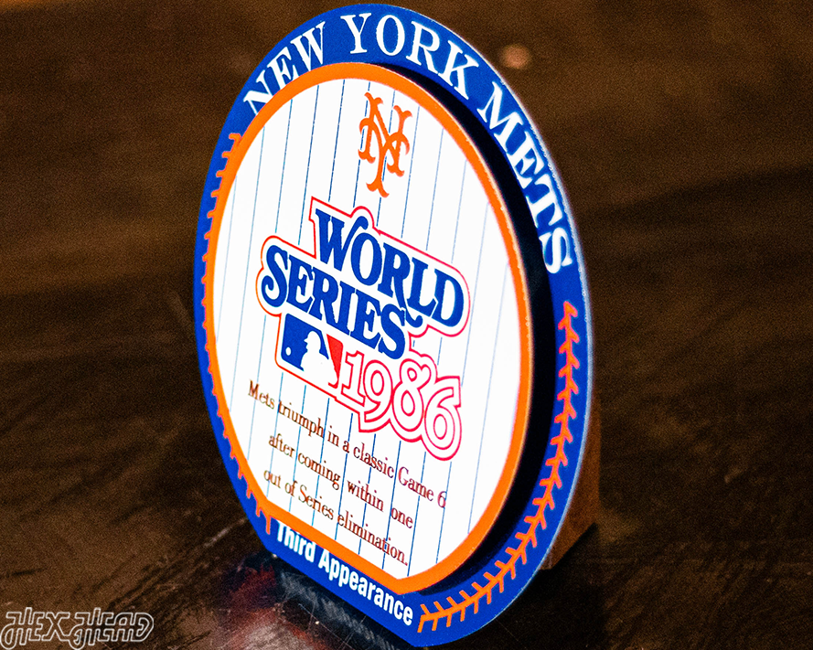 New York Mets 1986 World Series "Double Play" On the Shelf or on the Wall Art