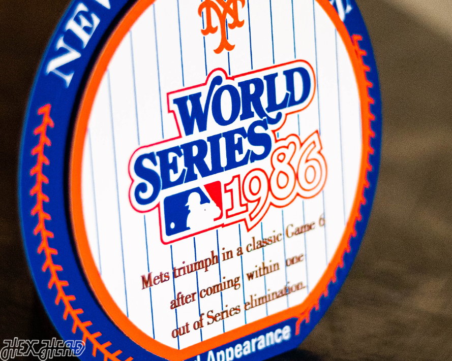 New York Mets 1986 World Series "Double Play" On the Shelf or on the Wall Art