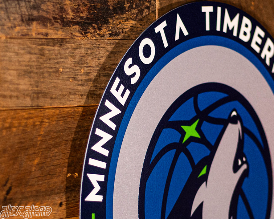 VARSITY Collection- Single layer Minnesota Timberwolves Metal Wall Art