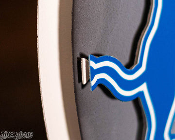 Detroit Lions BLITZ Collection - 8 Layer Helmet 3D Vintage Metal Wall Art