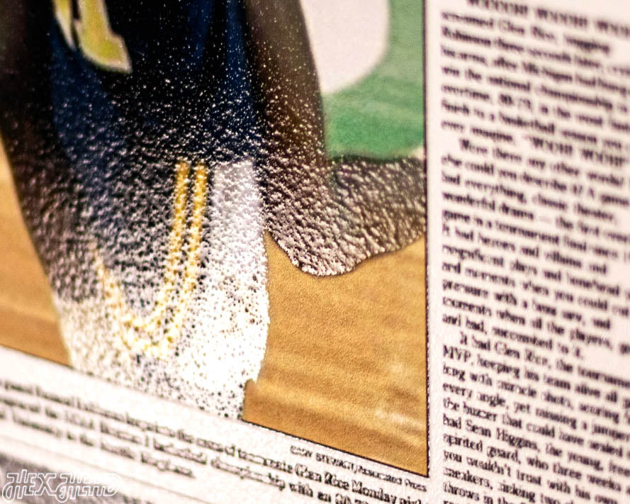 Detroit Free Press Michigan Wolverines 1989 Basketball National Champions Front Page - APRIL 4, 1989