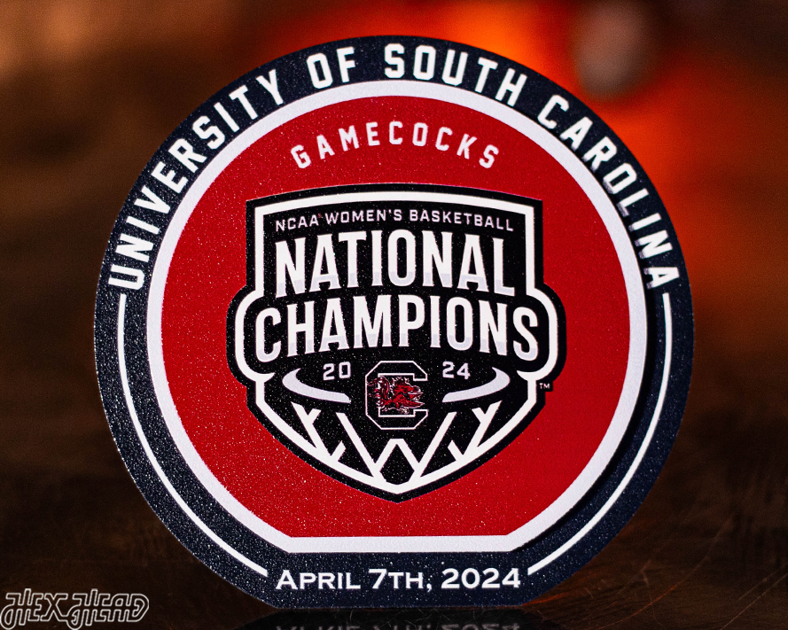 South Carolina Gamecocks National Champions "Double Play" Three Piece Set On the Shelf or on the Wall Art