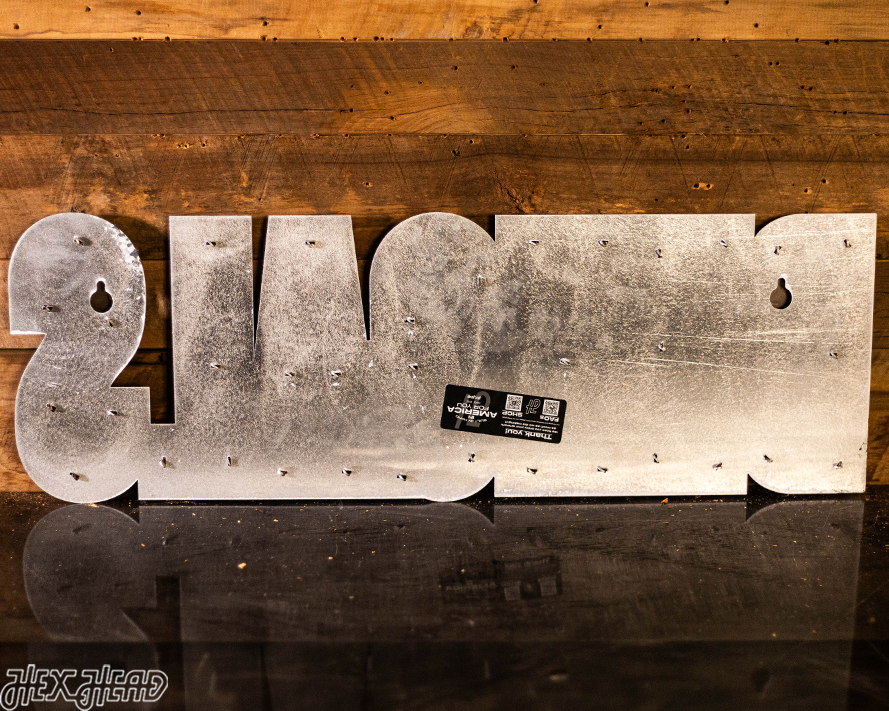 Cincinnati Bengals Wordmark 3D Vintage Metal Wall Art