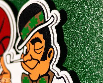 Boston Celtics  DYNASTY- World Championship Wins w/ Replaceable Icon Plate 3D Metal Wall Art