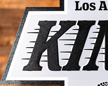 Los Angeles Kings 3D Vintage Metal Wall Art