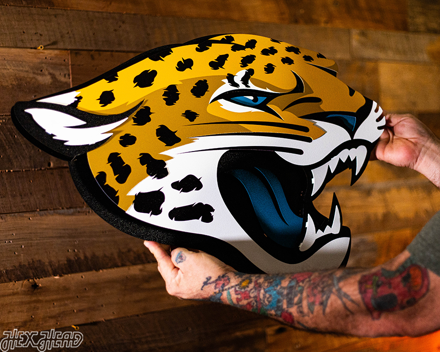 Jacksonville Jaguars 3D Vintage Metal Wall Art