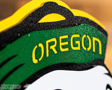 Oregon Ducks 3D Vintage Metal Wall Art