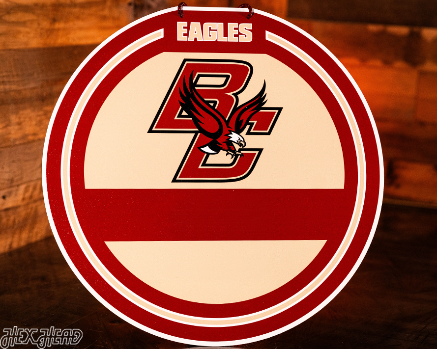 Boston College Eagles Personalized Monogram Metal Art