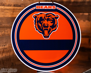 Chicago Bears Personalized Monogram Metal Art