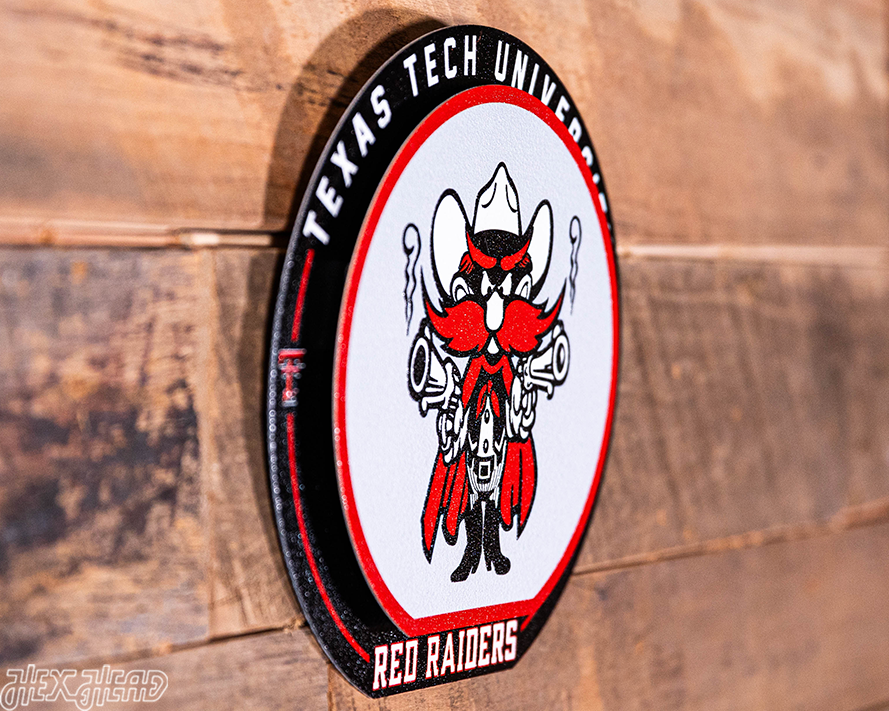 Texas Tech Red Raiders "Double Play" On the Shelf or on the Wall Art
