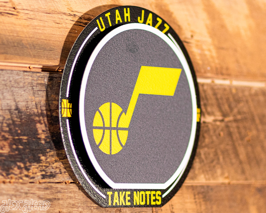 Utah Jazz "Double Play" On the Shelf or on the Wall Art