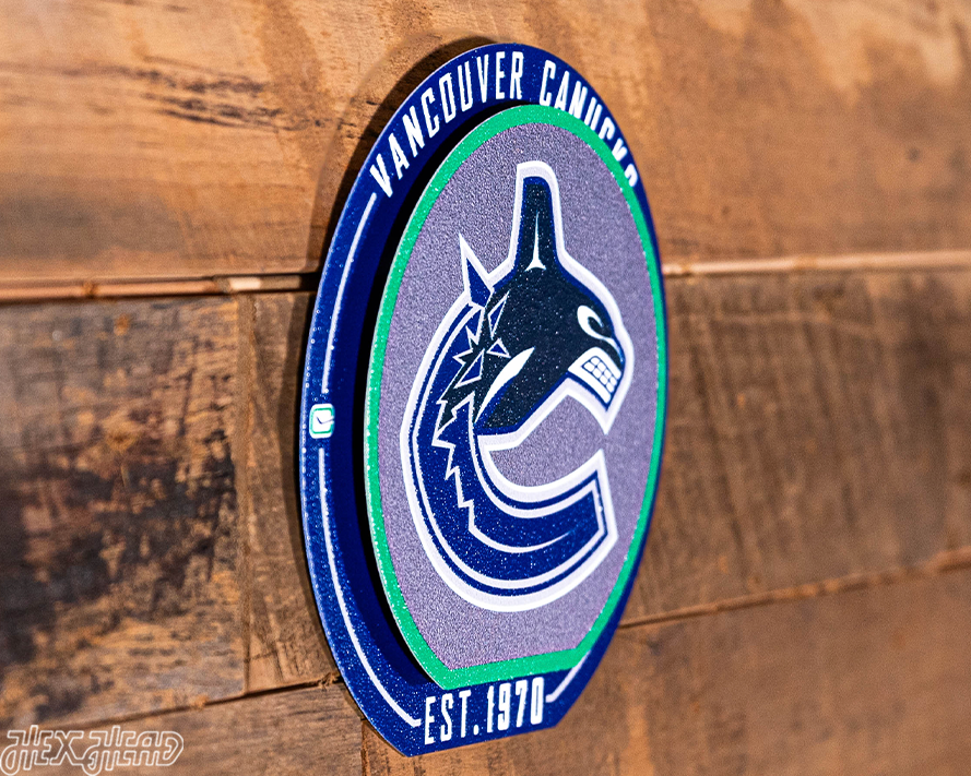 Vancouver Canucks "Double Play" On the Shelf or on the Wall Art