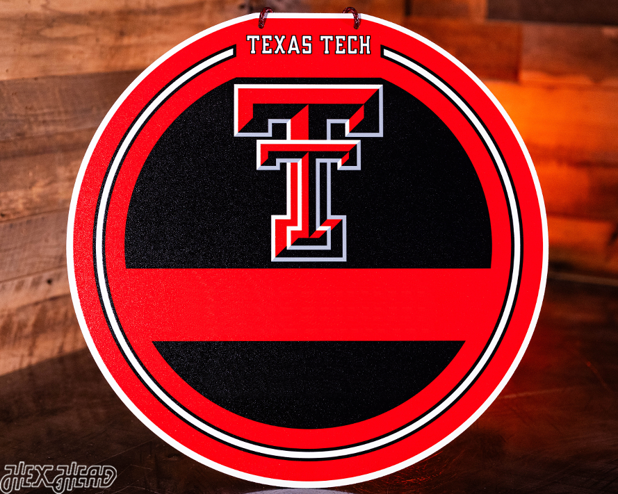 Texas Tech Red Raiders Personalized Monogram Metal Art