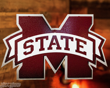 Mississippi State "M State" 3D Metal Wall Art