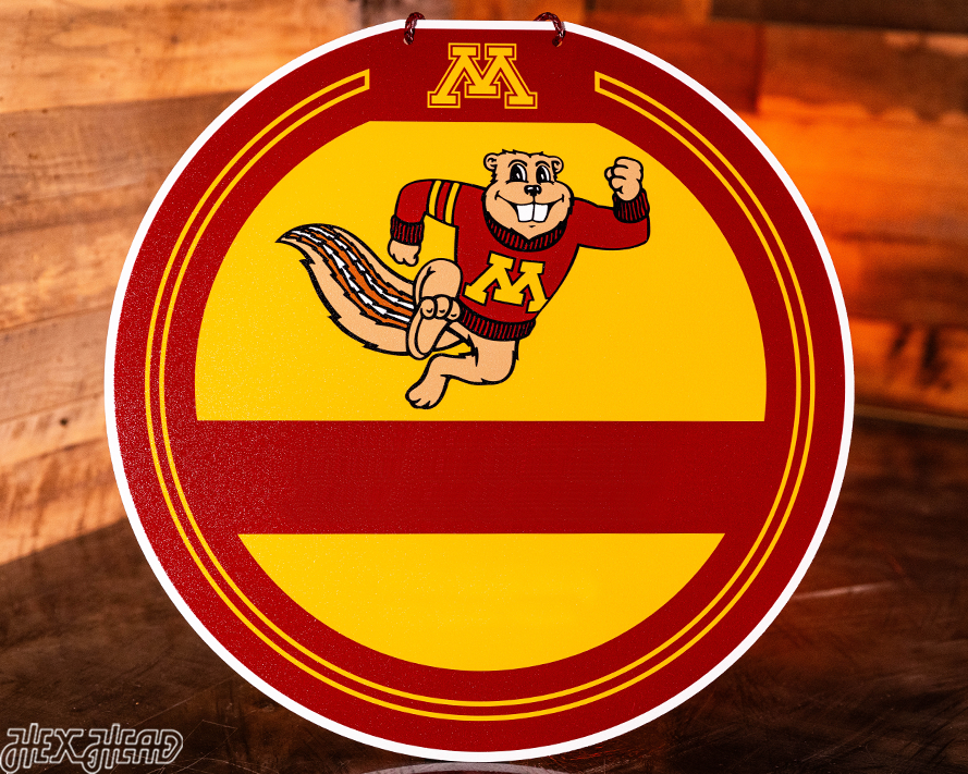 Minnesota Golden Gophers Personalized Monogram Metal Art