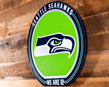 VARSITY Collection- Single Layer Seattle Seahawks Metal Wall Art