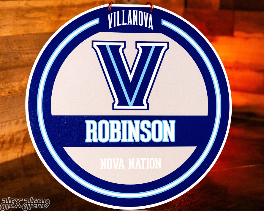 Villanova Wildcats Personalized Monogram Metal Art