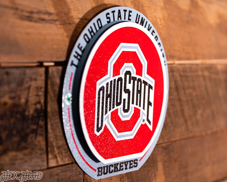 Ohio State Buckeyes "Double Play" On the Shelf or on the Wall Art