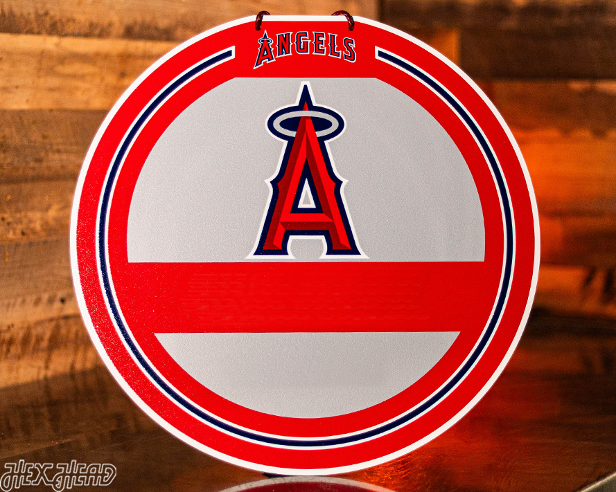 Los Angeles Angels Personalized Monogram Metal Art