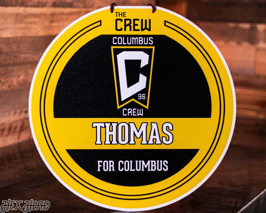 Columbus Crew Personalized Monogram Metal Art