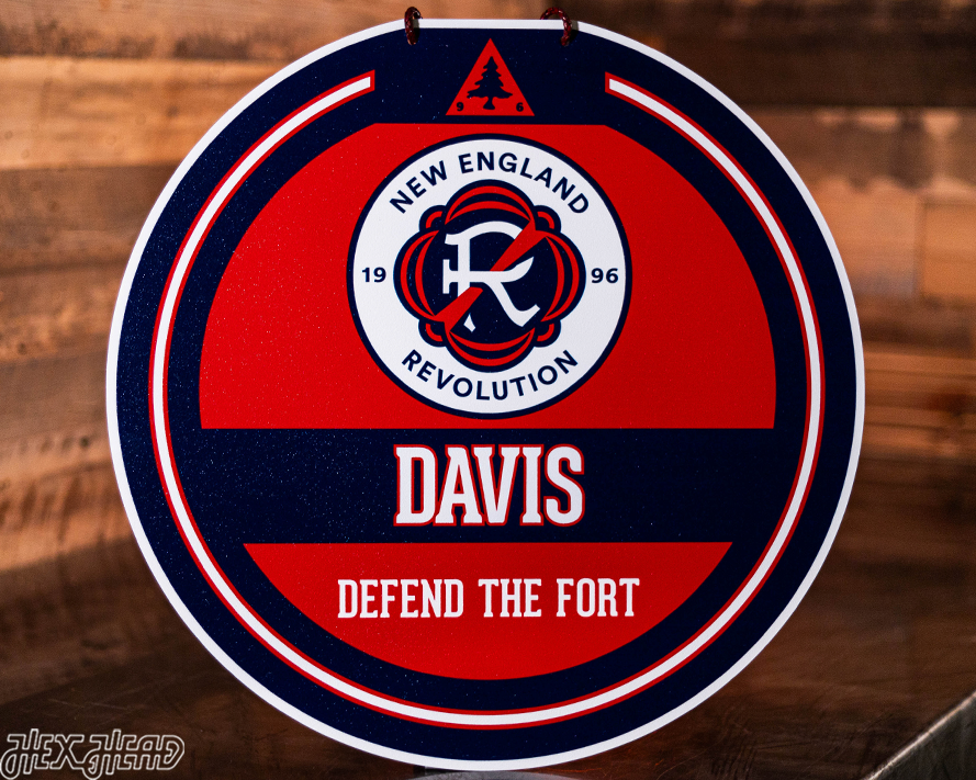 New England Revolution Personalized Monogram Metal Art