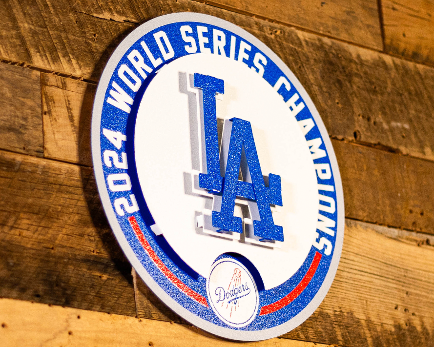 Los Angeles Dodgers 2024 World Series GIFT COLLECTION 3D Metal Wall Art