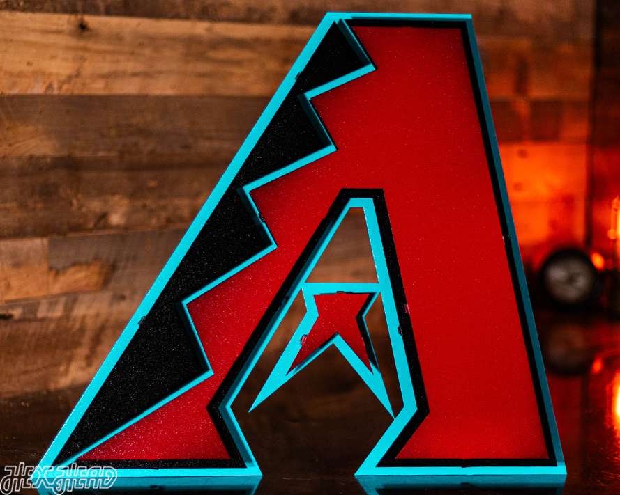 Arizona Diamondbacks 3D Vintage Metal Wall Art