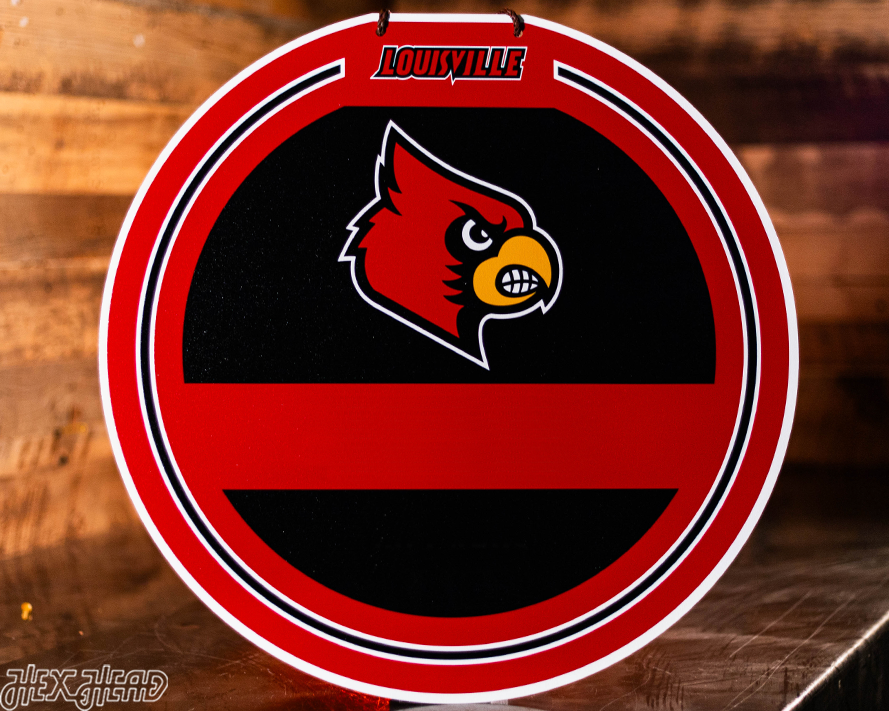 Louisville Cardinals Personalized Monogram Metal Art