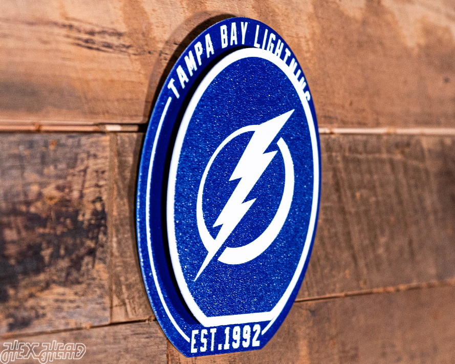 Tampa Bay Lightning "Double Play" On the Shelf or on the Wall Art