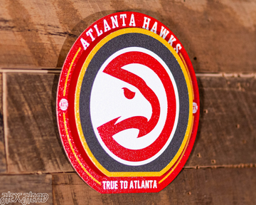 Atlanta Hawks "Double Play" On the Shelf or on the Wall Art