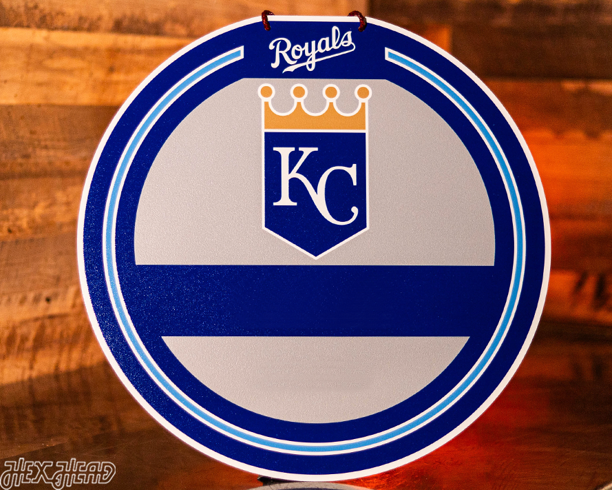 Kansas City Royals Personalized Monogram Metal Art