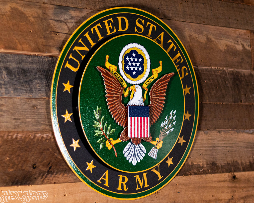 United States Army Seal 3D Vintage Metal Wall Art