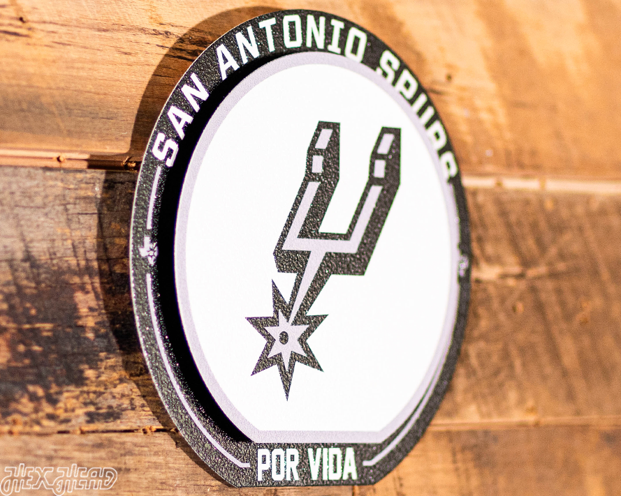 San Antonio Spurs "Double Play" On the Shelf or on the Wall Art