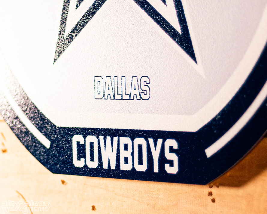 VARSITY Collection- SINGLE Layer Dallas Cowboys Metal Wall Art