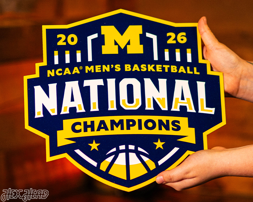 SINGLE layer Michigan Wolverines 2026 Men's Basketball National Champions