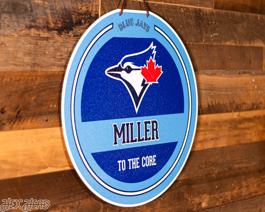 Toronto Blue Jays Personalized Monogram Metal Art