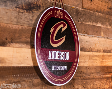 Cleveland Cavaliers Personalized Monogram Metal Art