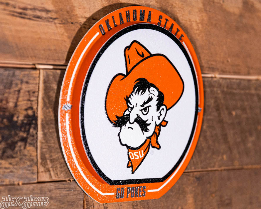 Oklahoma State Cowboys "Double Play" On the Shelf or on the Wall Art