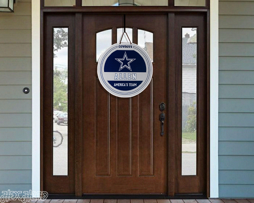 Dallas Cowboys Personalized Monogram Metal Art