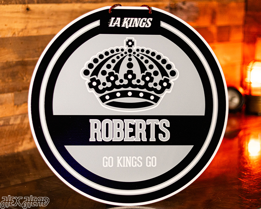 Los Angeles Kings Personalized Monogram Metal Art